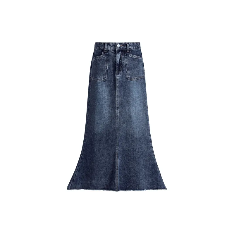 SONGS ALONG Denim Long Skirts Women's-3