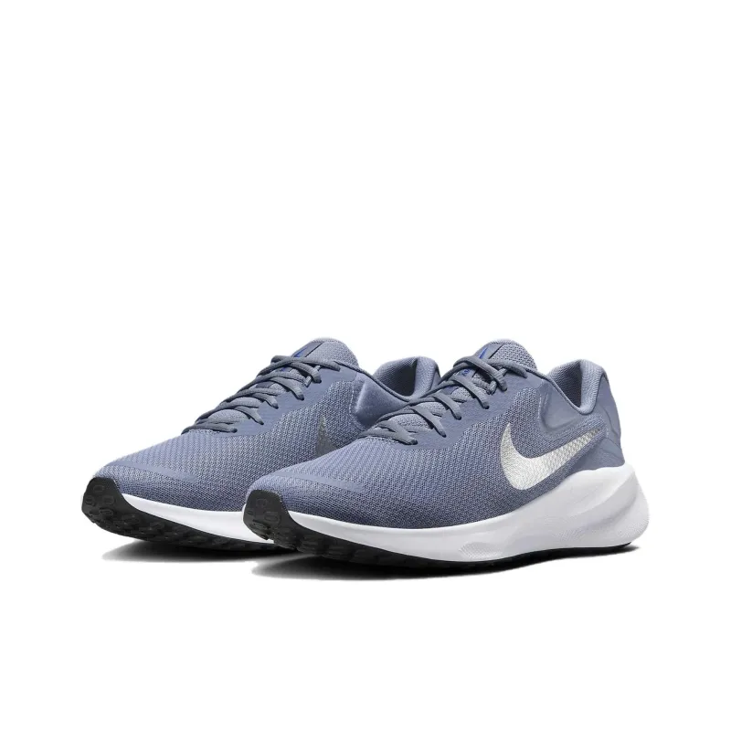 Nike Revolution 7 Ashen Slate White Hyper Royal Metallic Silver-2