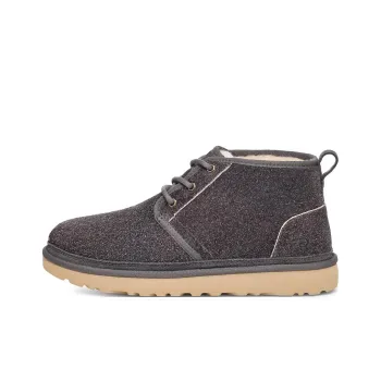 UGG Neumel Shaggy Suede Boot Dark Grey Women's