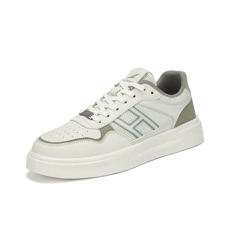 RED DRAGONFLY Skateboard Shoes Lightweight And Breathable Low Top Casual Shoes Men's White Blue Beige Green-7