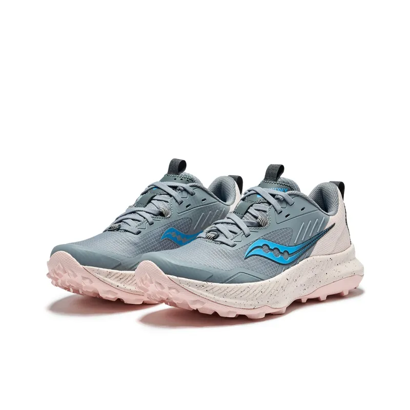 Saucony Low Top Running Shoes Women's Gray Pink-3