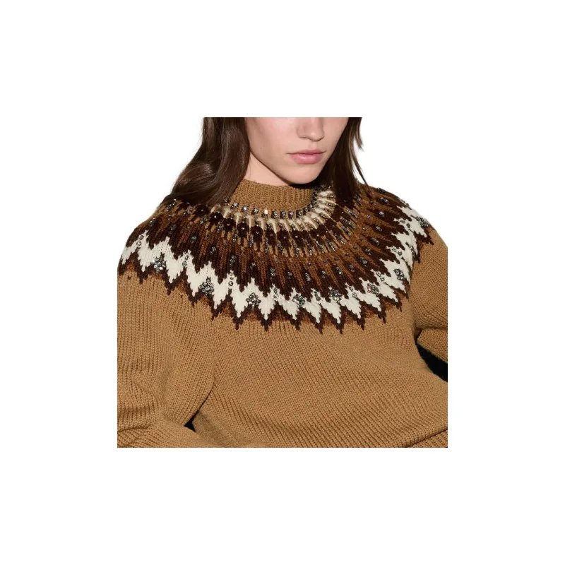 GUCCI Norwegian Jacquard Knit Sweater-5