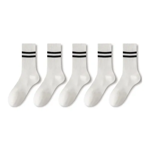 JIAZINI Mid Calf Socks Womens Combo Set