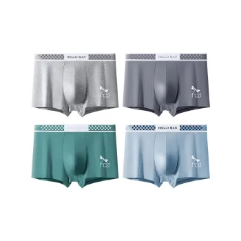 RED DRAGONFLY Cotton Panties Men's 4 Piece Gift Box Sets
