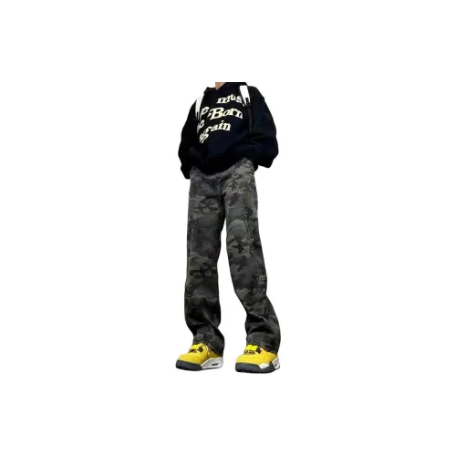 TLONELY1 Jeans Unisex Camouflage