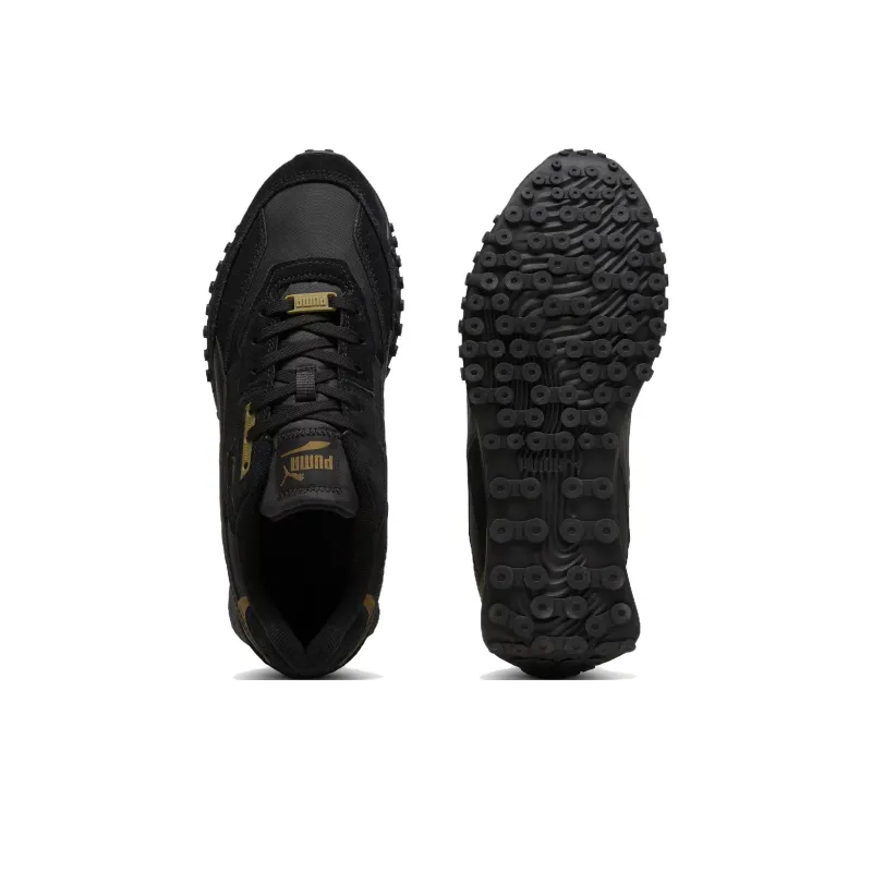 PUMA Blktop Rider Anti Slip Wear Resistant Low Top Casual Shoes Men's Black-4