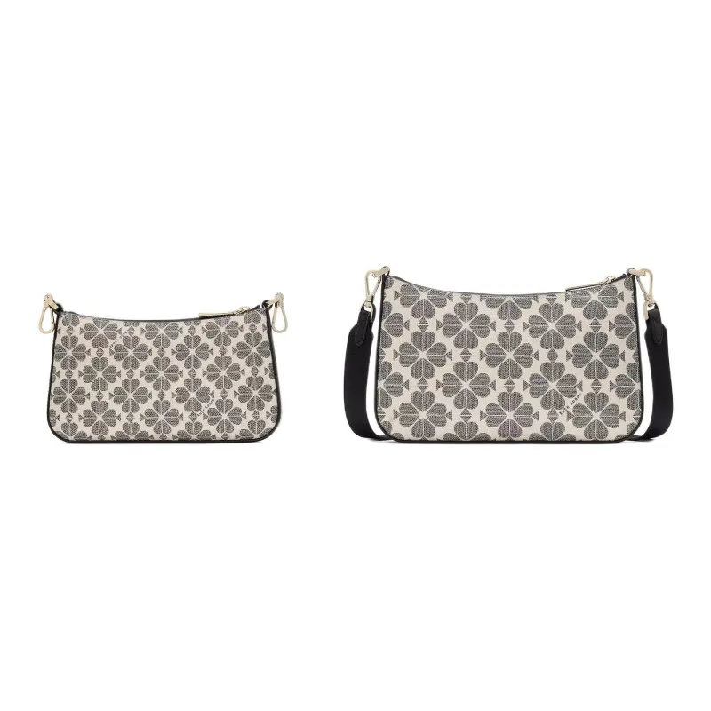 Kate Spade PVC Shoulder Bag, Crossbody Bag Trumpets Women's Black-2