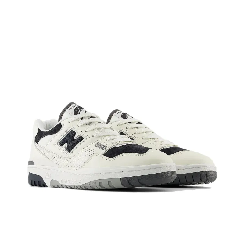 New Balance 550 White Black Suede-2