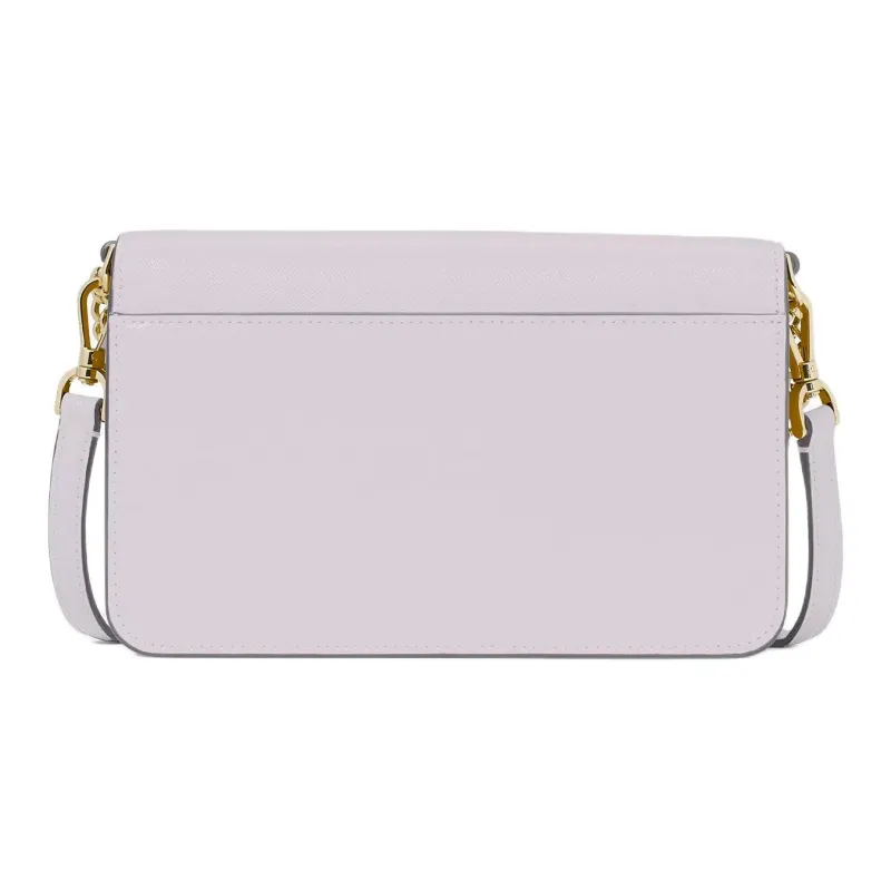 Kate Spade Saffiano Leather Shoulder Bag, Crossbody Bag Mini Women's Lavender-2