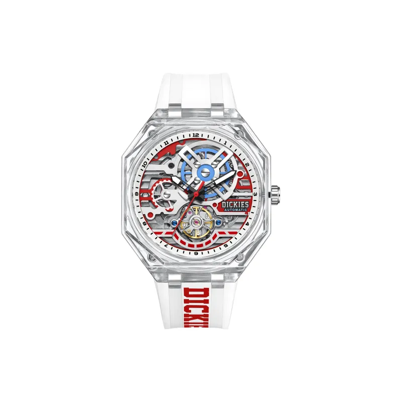 Dickies Starlight Collection Wrist Watch Mechanical Movement Cut Out Dial Unisex Shopping Bag+Box-5