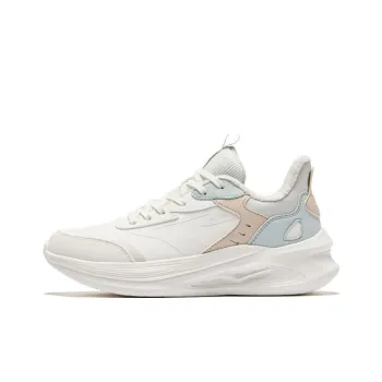 Erke Ling Yue 2.0 Running Shoes Women's Low Top Microcrystal White/Light Gray Green/Wild Gray