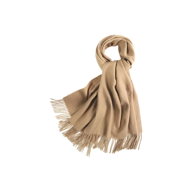 Shanghai Story Sheep Wool Knit Scarves Women's Red Shawl-3