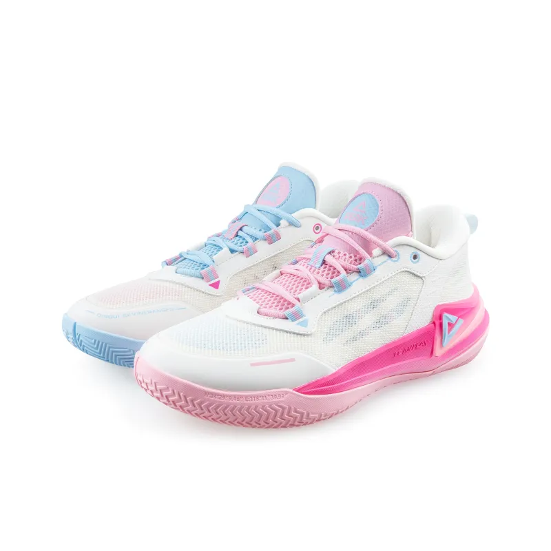 PEAK Cushioning Anti Slip Wear Resistant Coverage Impact Resistant Rebound Low Top Basketball Shoes Men's Mismatched-0