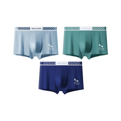 RED DRAGONFLY Cotton Panties Men's Gift Box Set 3 Pack