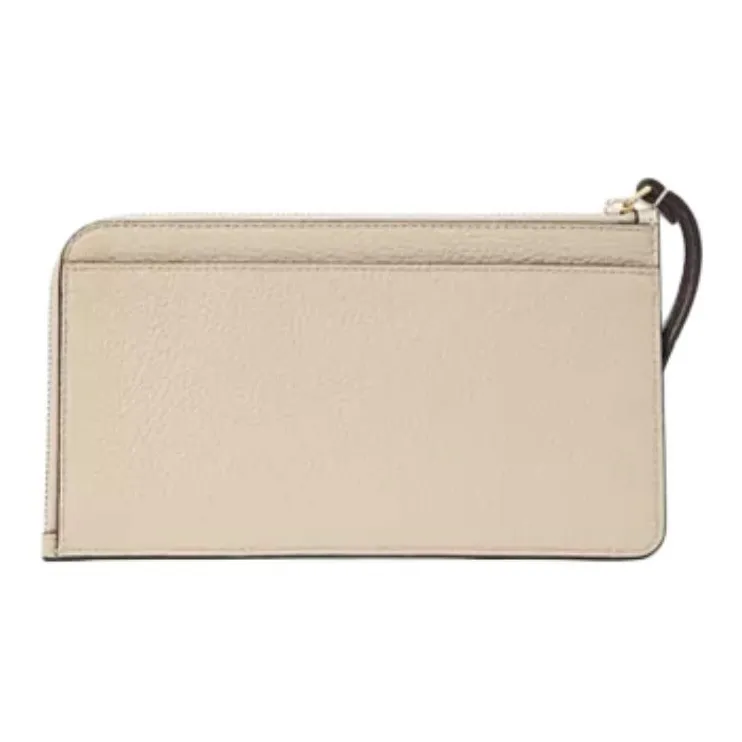 Kate Spade Lucy Litchi Grain Leather Clutch Women's Light Sand Multicolor-2