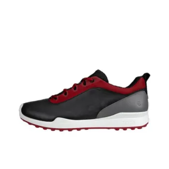 Ecco Golf Biom Hybrid Anti-Slip Wear-Resistant Low-Top Golf Shoes Men's Black Red