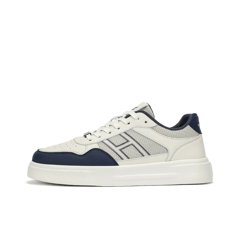 RED DRAGONFLY Skateboard Shoes Lightweight And Breathable Low Top Casual Shoes Men's White Blue Beige Green-1