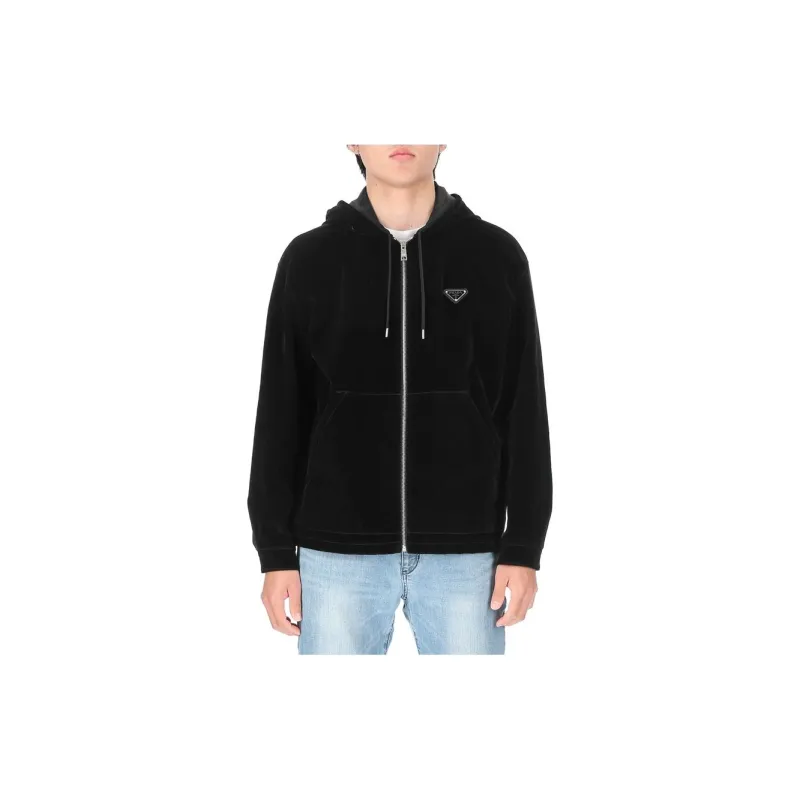 PRADA SS23 New Year Collection Jackets Coats Men's Black-1