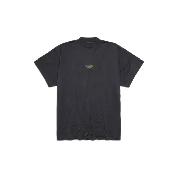 Balenciaga Embroidered Double B Logo T-Shirt - POIZON