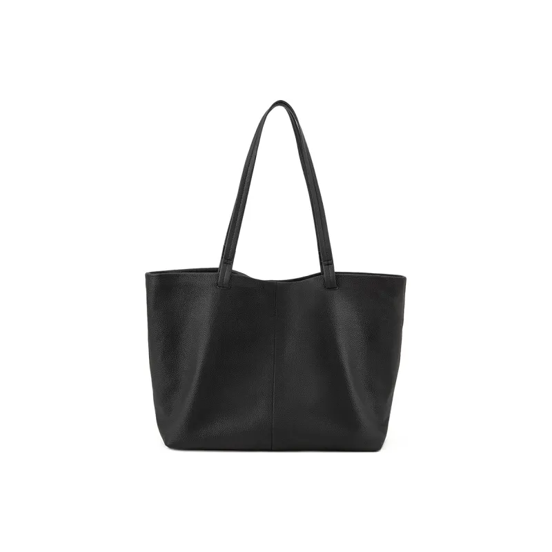 VENOF Cow Leather Tote Bag For Lazy Commute Shoulder Bag Large Size Women's-6