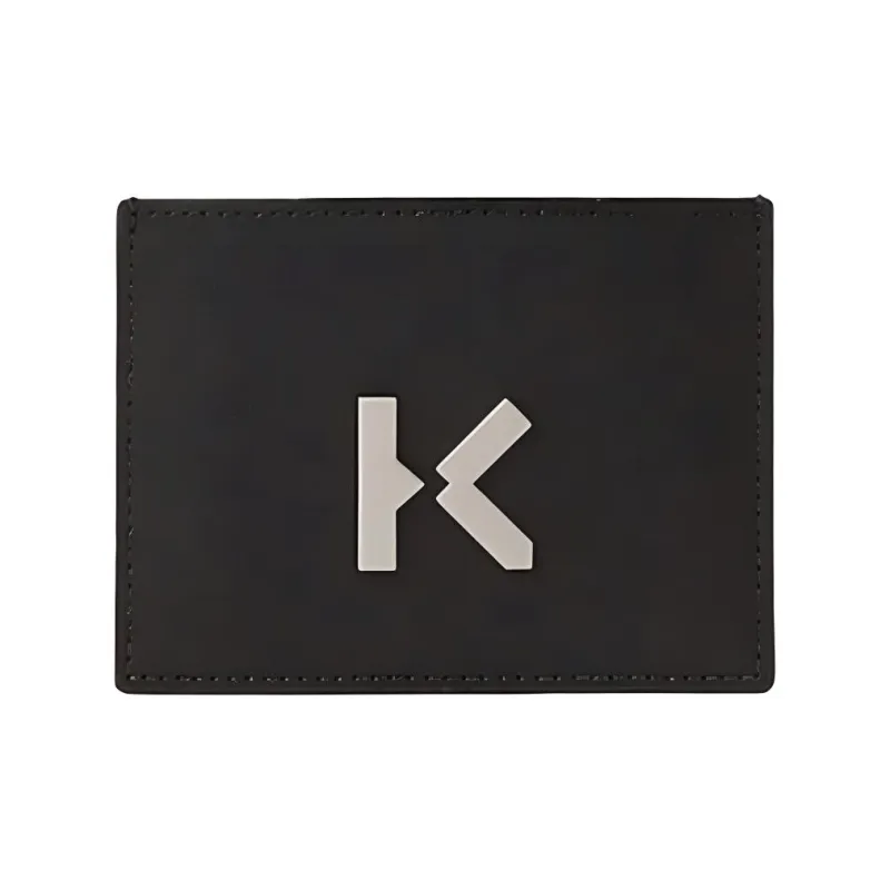 KENZO Cow Leather Card Holder Regular Unisex Black-0