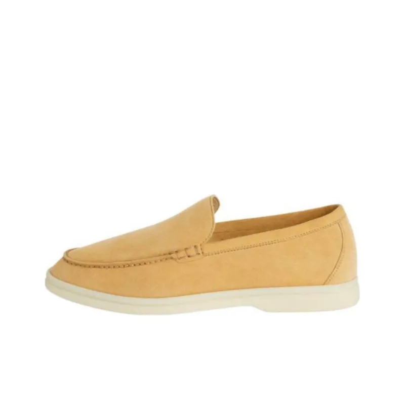Loro Piana Summer Walk Loafers Women's Beige Yellow-0