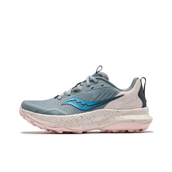 Saucony Low Top Running Shoes Women's Gray Pink
