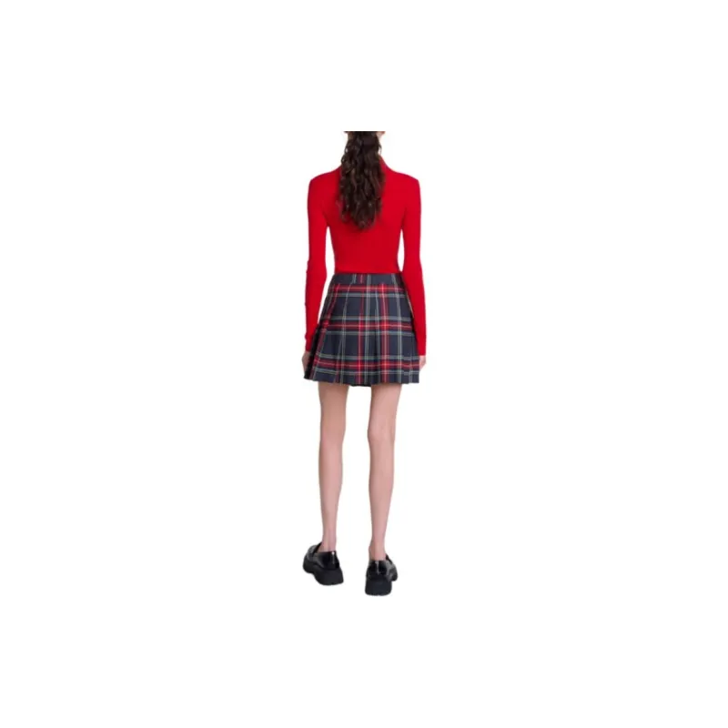 Maje Tartan check Mini Skirt-2