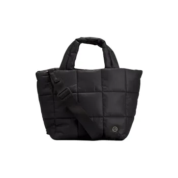 Lululemon Quilted Nylon Shoulder Bag Crossbody Bag Handbag Regular Women's Black