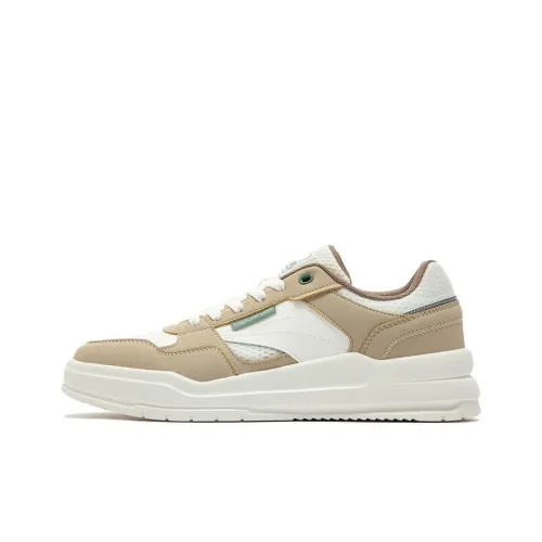 361° Non slip Lightweight Low Top Skateboard Shoes Men's White Brown
