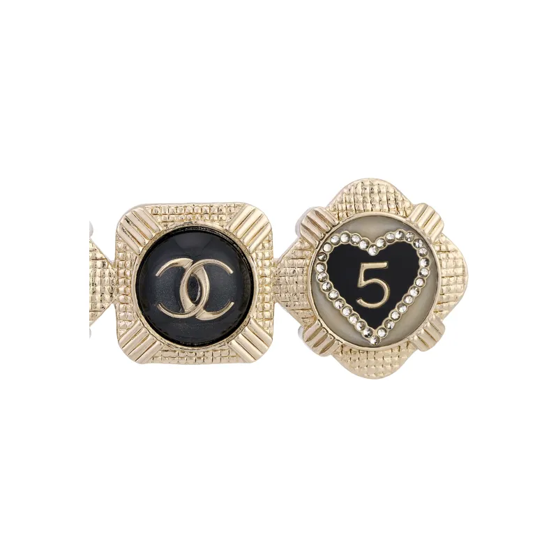 CHANEL Hair Clips Women's Gold-1