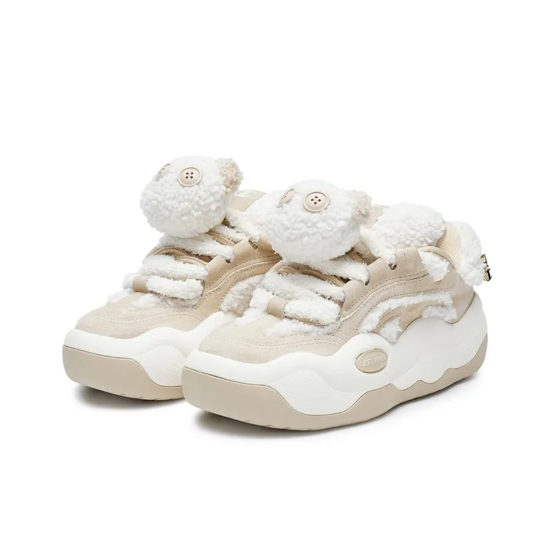 Champion CloudNine Cotton V1 Low Top Skateboard Shoes Women's Wheat Brown/Milk White-2