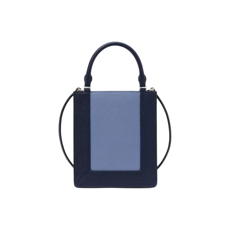 Kate Spade Litchi Grain Leather Tote Bag Shopping Bag Shoulder Bag Crossbody Bag Handbag Mini Women's Marine Blue-2