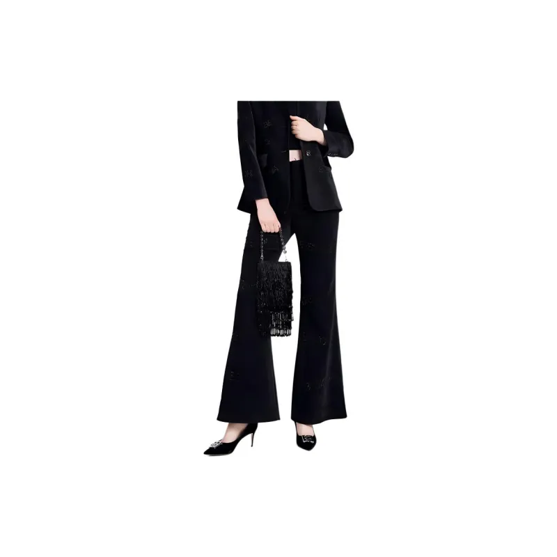 BESIONIA FW23 Casual Pants Women's Black-2