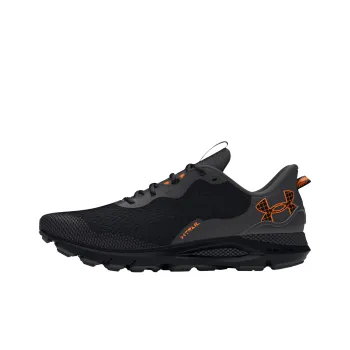 Under Armour Sonic Trail Slip Resistant Low Top Trail Running Shoes Unisex Black Orange