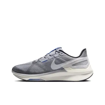Nike Zoom Structure 25 Anti Slip Wear Resistant Low Top Running Shoes Men's Gray White