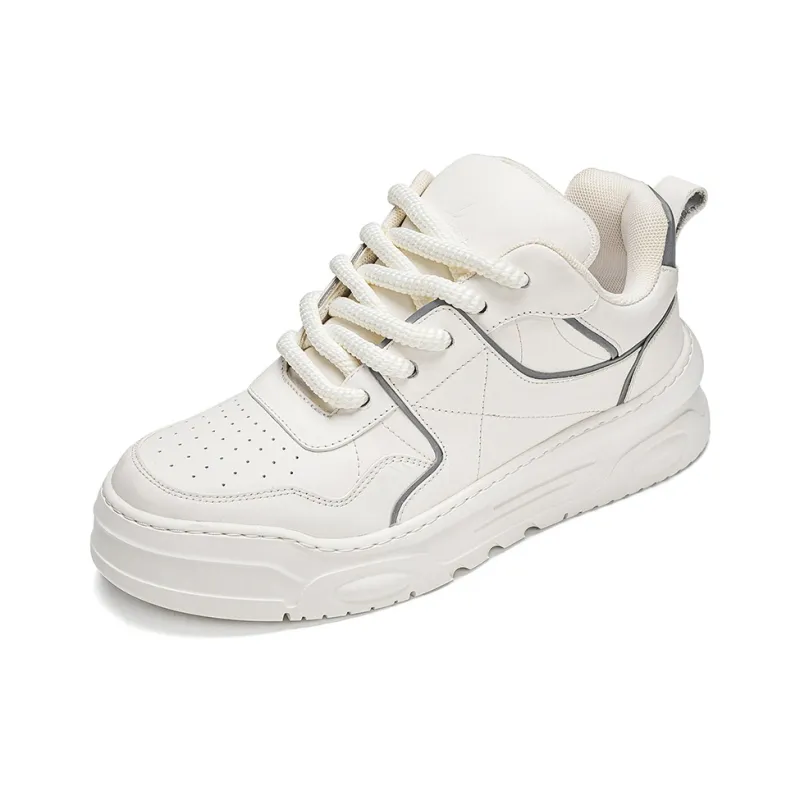NAUTICA Anti Slip And Wear Resistant Height Increasing Low Top Casual Shoes Men's White-1