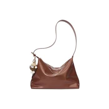 JOSINY PU Tote Bag Shopping Bag Handbag Shoulder Bag Medium Size Women's Premium Brown/Black