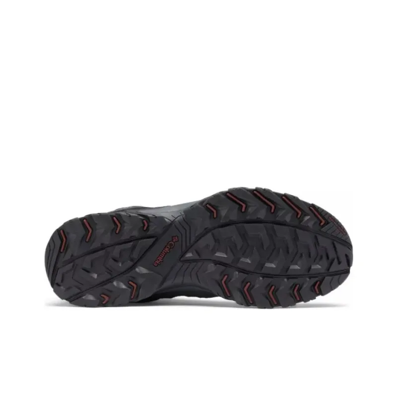 Columbia Crestwood Cushioned Slip Resistant Mid Top Trekking Shoes Men's Gray Black-4