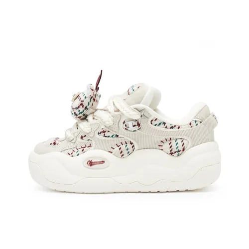 Champion Christmas Collection Cloudy Demon Cloud Monster Skateboard Shoes Men's Oatmeal Beige/Cream White