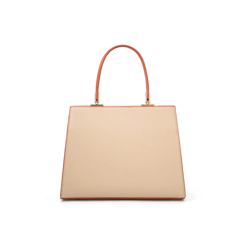 Vigno Synthetic Leather One Shoulder Handbags Women's Apricot & Brown-3