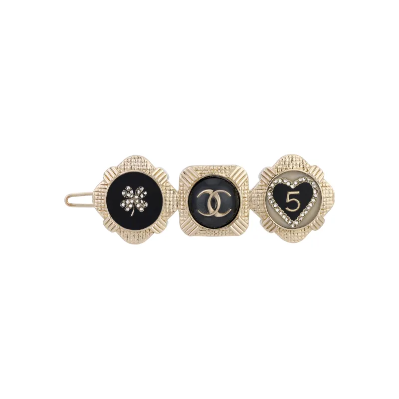 CHANEL Hair Clips Women's Gold-0
