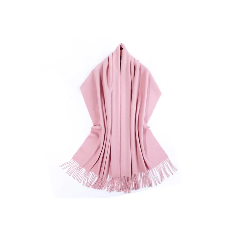 Shanghai Story Sheep Wool Knit Scarves Women's Red Shawl-10