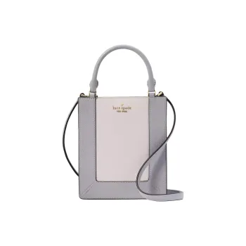Kate Spade Litchi Grain Leather Tote Bag Shopping Bag Shoulder Bag Crossbody Bag Handbag Mini Women's Gray Multicolor