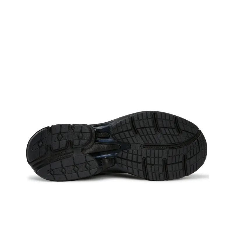 Reebok Anti Slip And Wear Resistant Breathable Low Top Running Shoes Unisex Black Silver-4