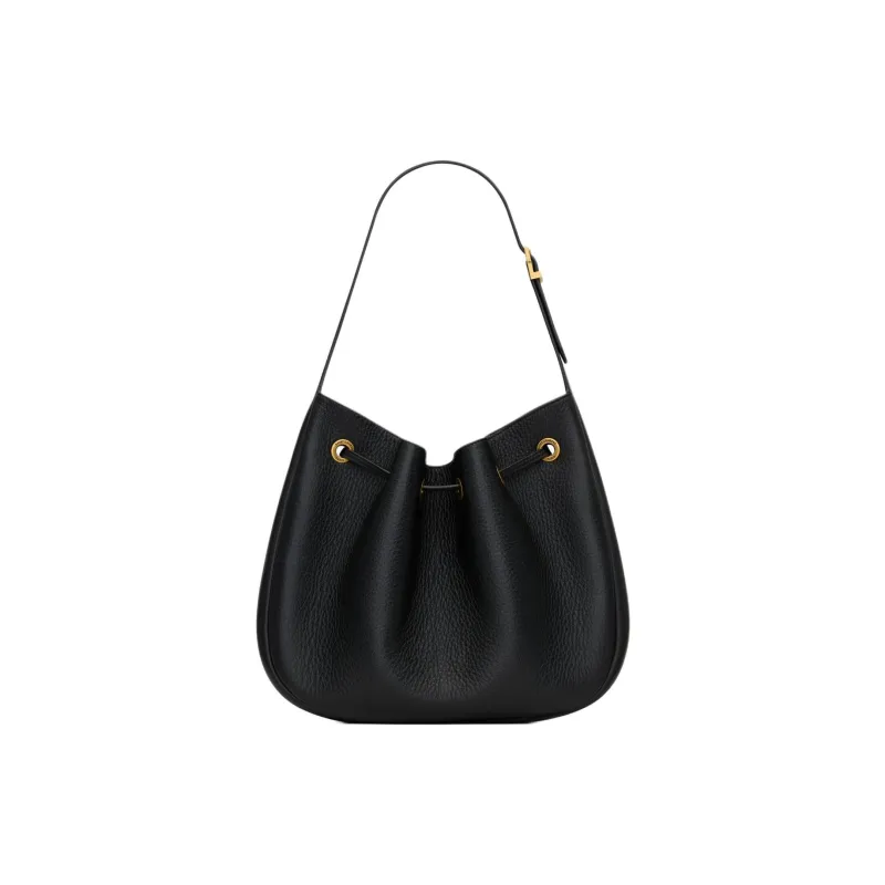 SAINT LAURENT Paris VII Small Hobo Leather Handbags-4