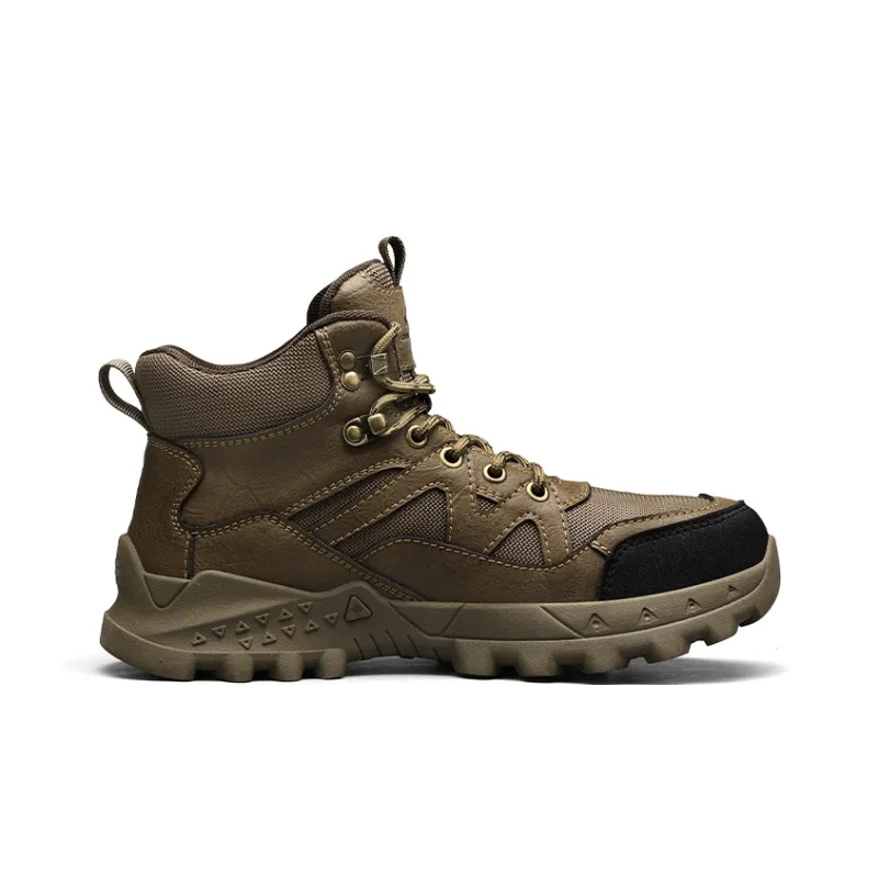 Jeep Fall New Arrival Work Boots Height Increasing Wear-Resistant Slip-Resistant Mid-Top Hiking Hiking Shoes Men's-6