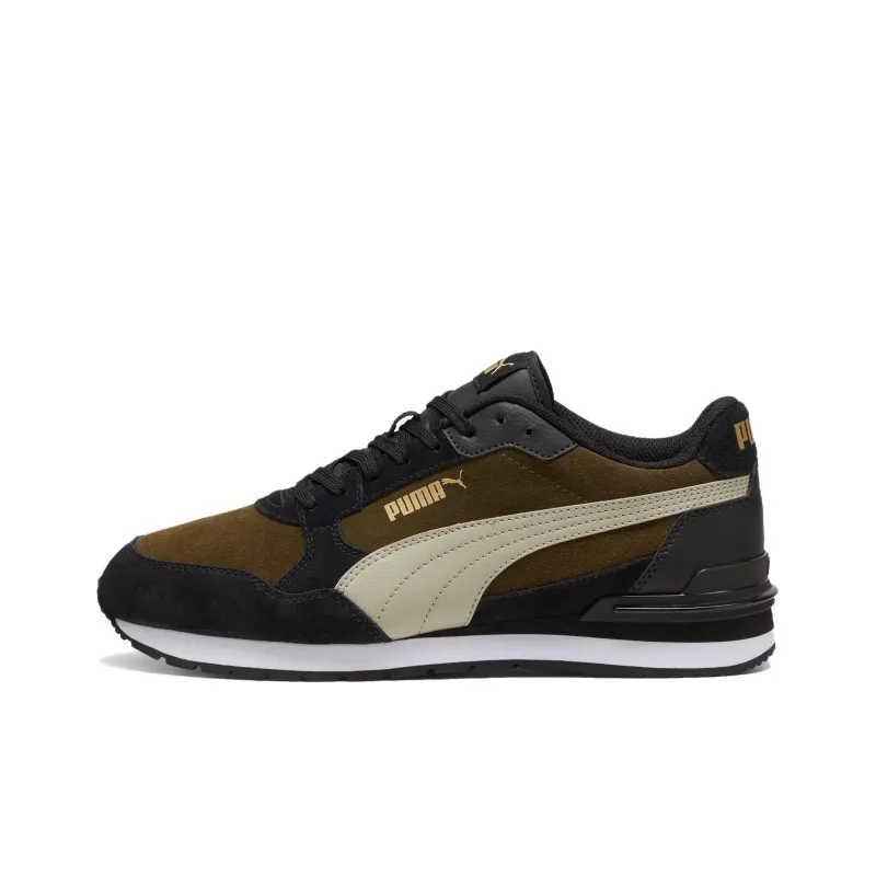 PUMA St Runner Cushioning, Wear Resistant Low Top Casual Shoes Unisex Dark Green-0
