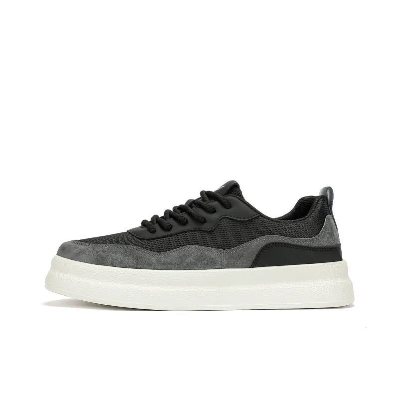 RED DRAGONFLY Skateboard Shoes Lightweight Anti Slip Low Top Casual Shoes Black Gray Beige Brown-1