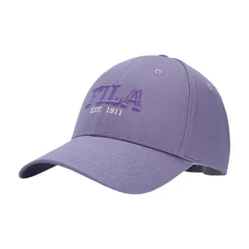FILA Polyester Baseball Caps Unisex Light Xiyuan Purple